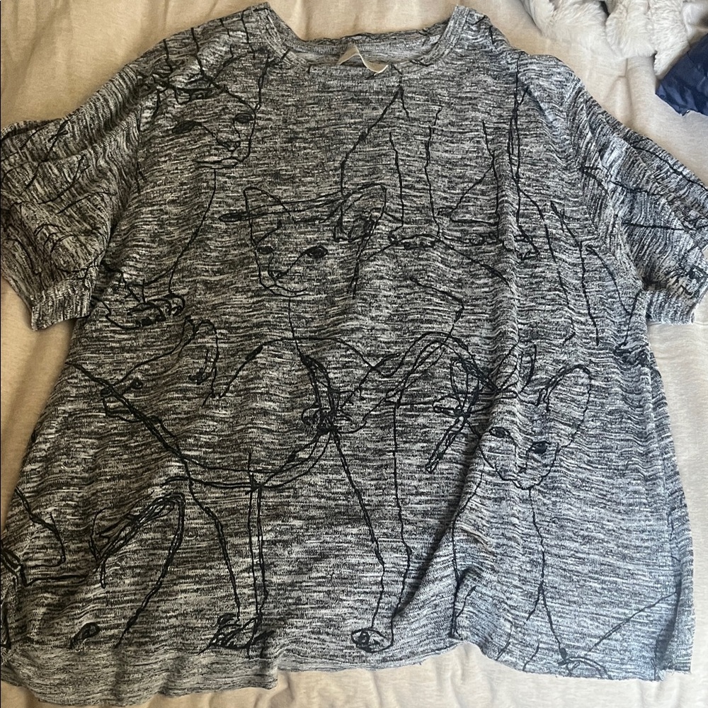 Zara Knit Cat Shirt